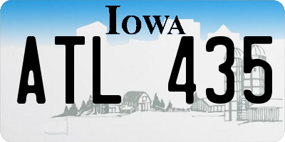 IA license plate ATL435