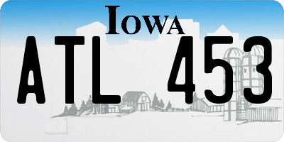 IA license plate ATL453