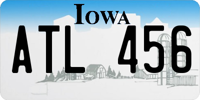 IA license plate ATL456
