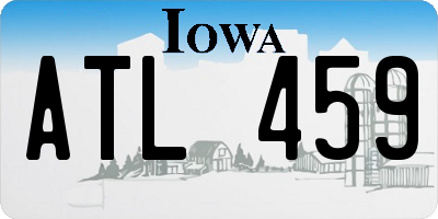 IA license plate ATL459