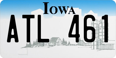 IA license plate ATL461