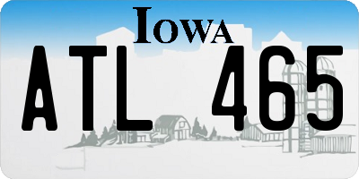 IA license plate ATL465