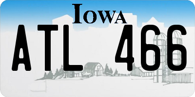 IA license plate ATL466