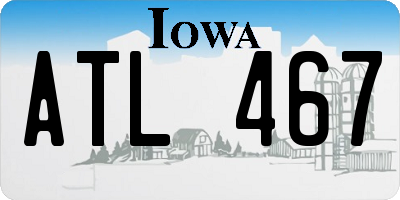 IA license plate ATL467