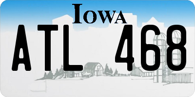 IA license plate ATL468