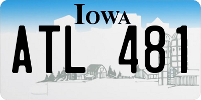 IA license plate ATL481