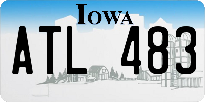 IA license plate ATL483