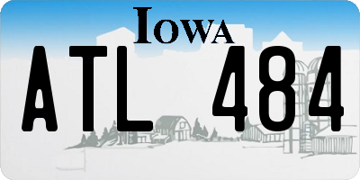 IA license plate ATL484