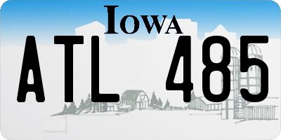 IA license plate ATL485