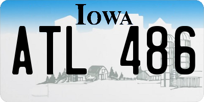 IA license plate ATL486