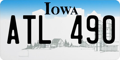 IA license plate ATL490