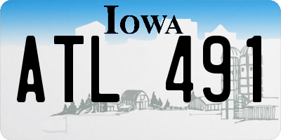 IA license plate ATL491