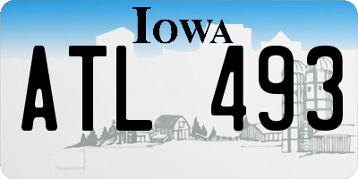 IA license plate ATL493