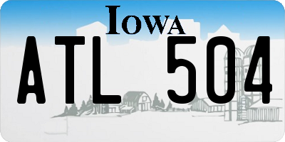 IA license plate ATL504