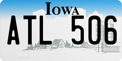IA license plate ATL506