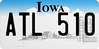 IA license plate ATL510