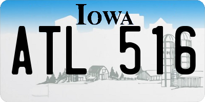 IA license plate ATL516