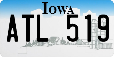 IA license plate ATL519