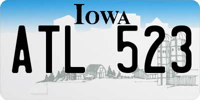 IA license plate ATL523
