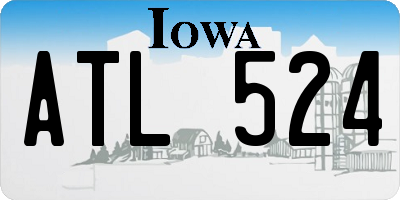 IA license plate ATL524