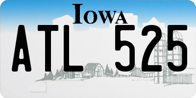 IA license plate ATL525