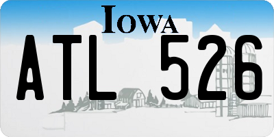 IA license plate ATL526