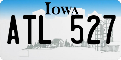 IA license plate ATL527