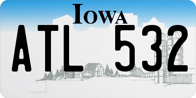 IA license plate ATL532