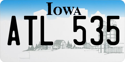 IA license plate ATL535