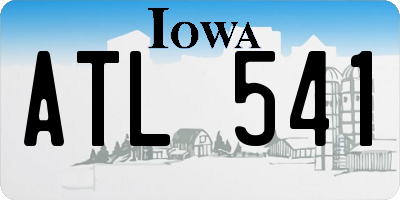 IA license plate ATL541