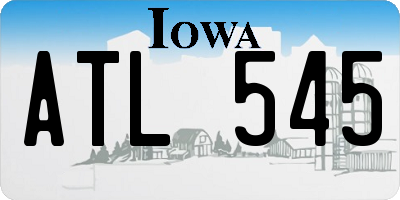 IA license plate ATL545