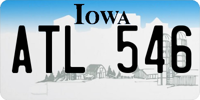 IA license plate ATL546