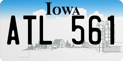 IA license plate ATL561