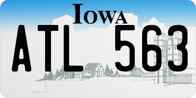 IA license plate ATL563
