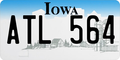 IA license plate ATL564