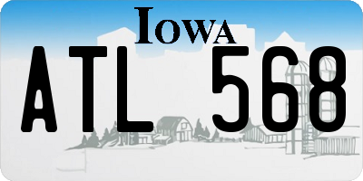 IA license plate ATL568