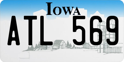 IA license plate ATL569