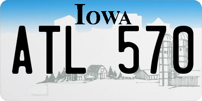 IA license plate ATL570