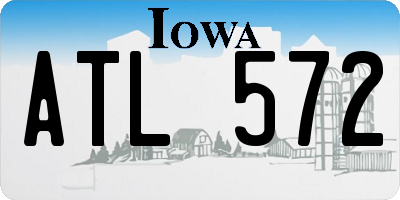 IA license plate ATL572