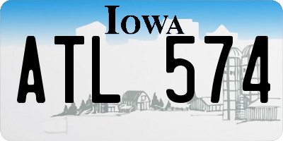 IA license plate ATL574