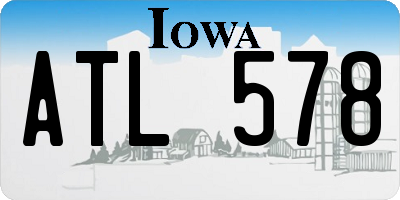 IA license plate ATL578