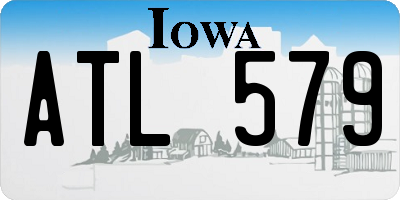IA license plate ATL579