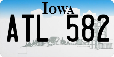 IA license plate ATL582