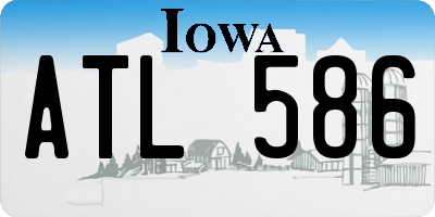 IA license plate ATL586