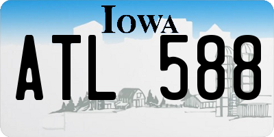 IA license plate ATL588