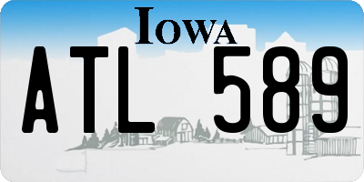 IA license plate ATL589