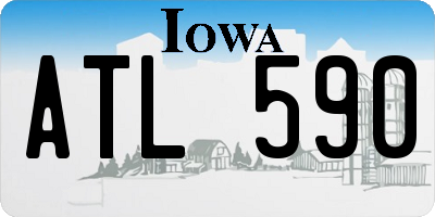IA license plate ATL590