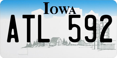 IA license plate ATL592