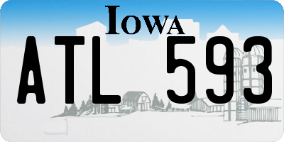IA license plate ATL593