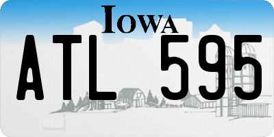 IA license plate ATL595